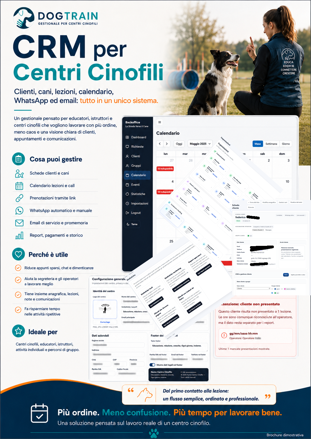 Brochure DOGTRAIN CRM per centri cinofili